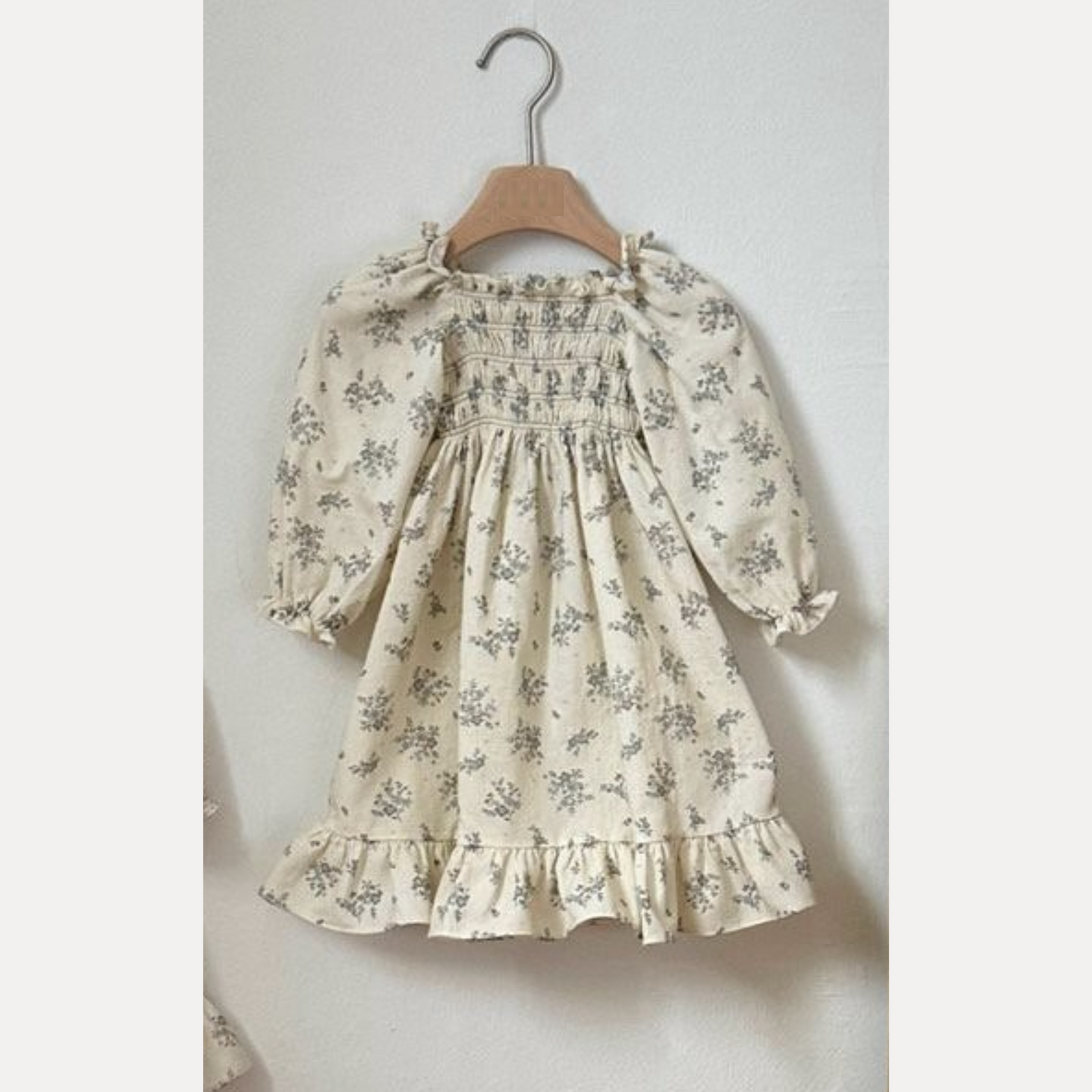 Floral Smocked Dress for Girls — Twirl-Ready Ruffle Hem