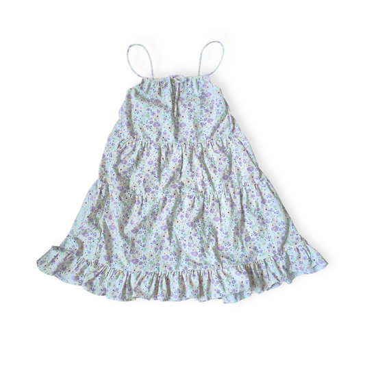 Blossom Tiered Dress – Lavender Floral Summer Dress for Girls