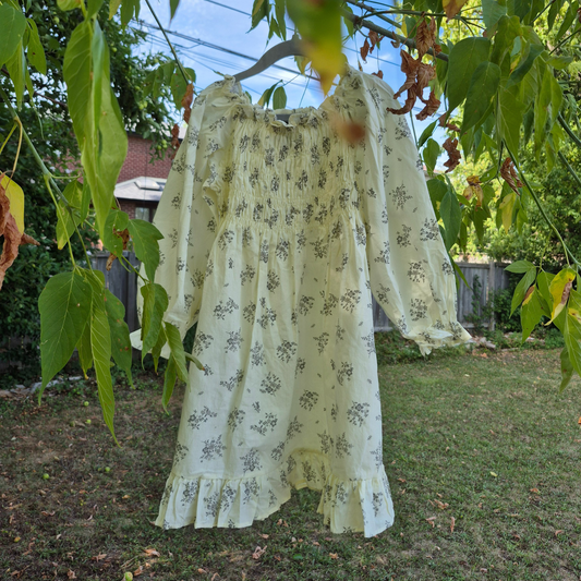 Floral Smocked Dress for Girls — Twirl-Ready Ruffle Hem