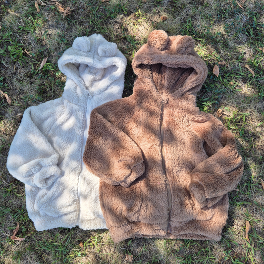 Bear Ear Fuzzy Jacket for Kids
